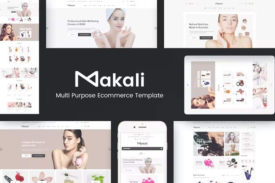 Makali - Cosmetics & Beauty OpenCart Theme (Included Color Swatches)