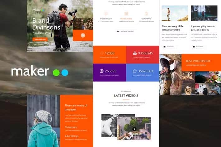 Maker Mail - Responsive E-mail Template + Online Access