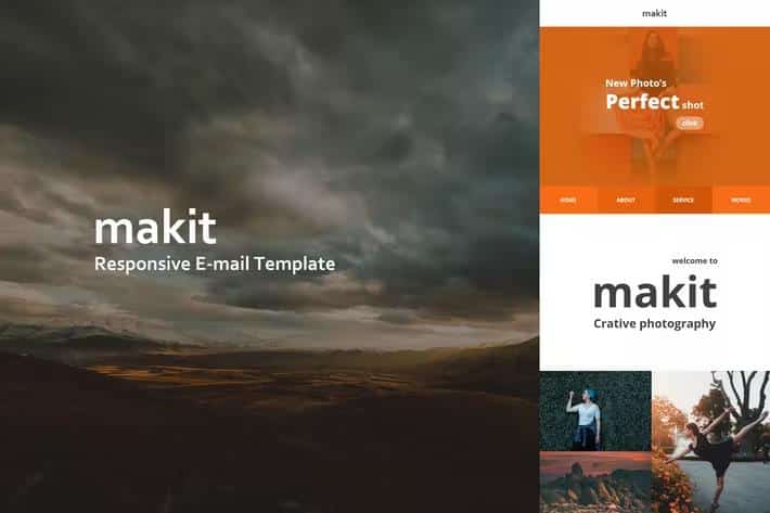makit Mail - Responsive E-mail Template + Online Access + Mailster + MailChimp