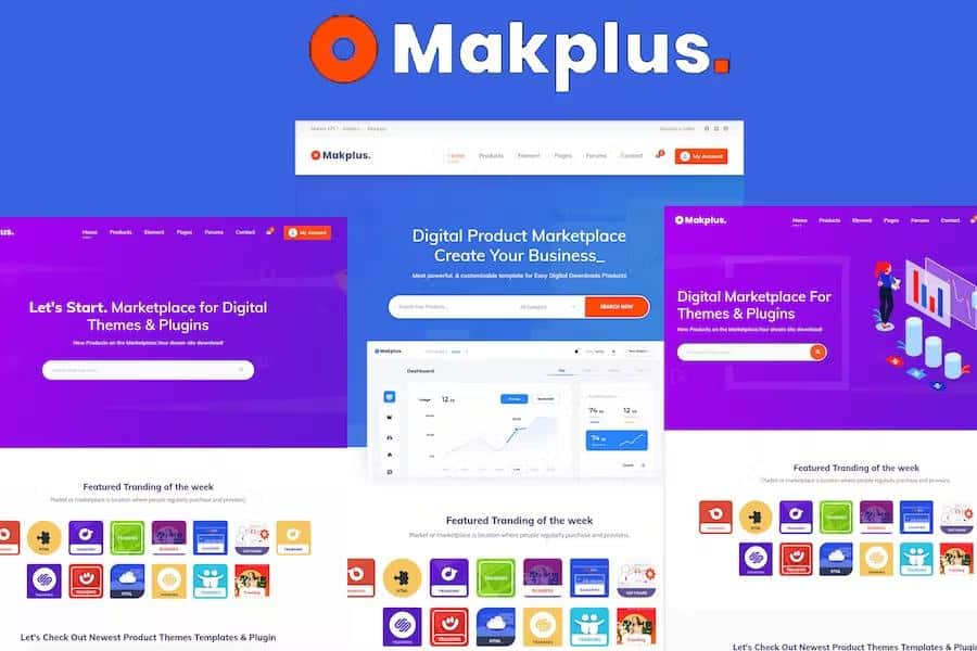 Makplus - Digital Marketplace HTML5 Template