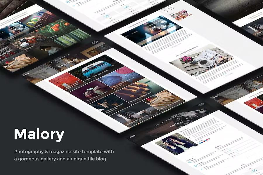 Malory - Photography Template for Photographers