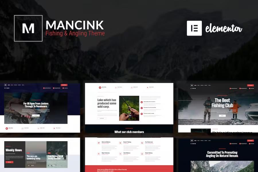Mancink - Fishing & Angling Club WordPress Theme