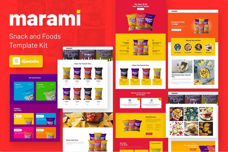 Marami - Snack Brand & Bakery Template Kit