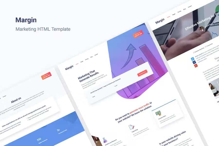 Margin - Marketing HTML Template