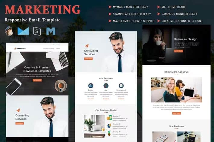 Marketing - Multipurpose Responsive Email Template with Online StampReady