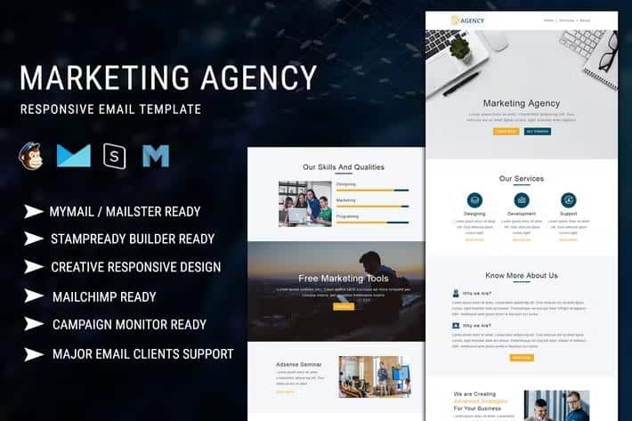 Marketing Agency - Responsive Email Template with Mailchimp Editor