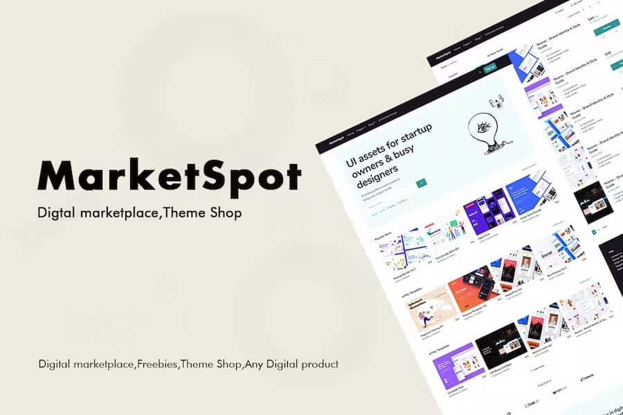 Marketspot - Digital Marketplace Template for Creative Shops