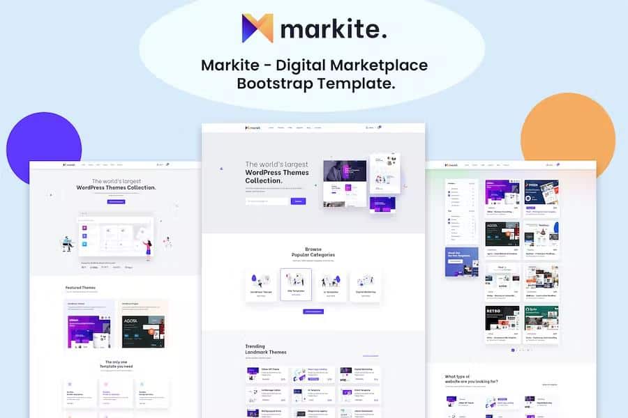 Markit - Digital Marketplace  HTML5 Template