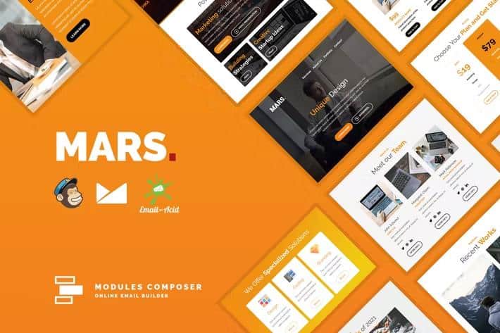 Mars - Responsive Email for Agencies, Startups & Creative Teams with Online Builder