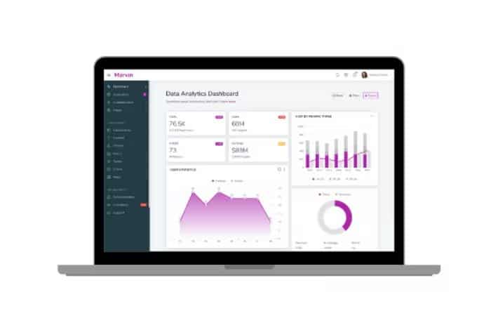 Marvin - Bootstrap 4.5.0 Admin Dashboard template