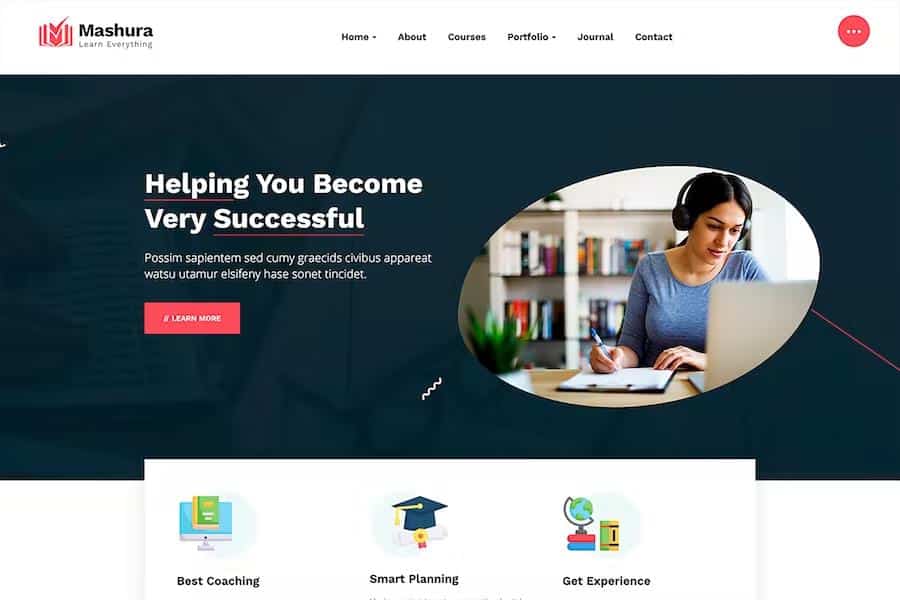 Mashura - Online Teacher Theme