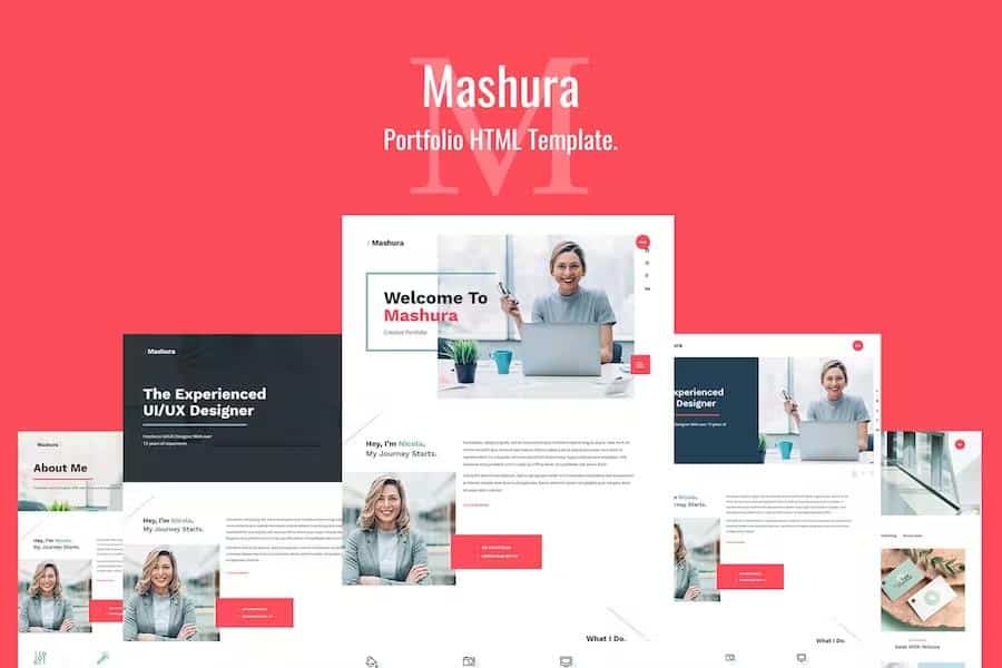 Mashura - Single Portfolio HTML Template