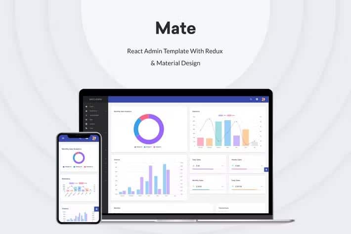 Mate - React Admin Template With Redux & Material Design