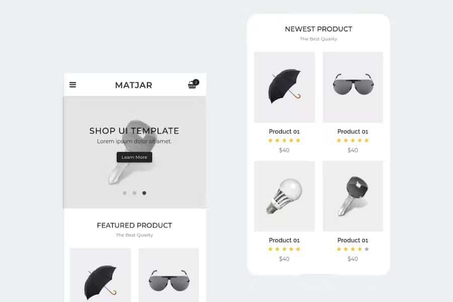 Matjar - Minimalist UI eCommerce Mobile Template
