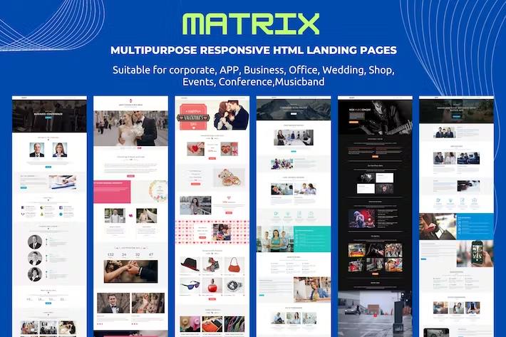 MATRIX - Multipurpose Responsive HTML Landing Page