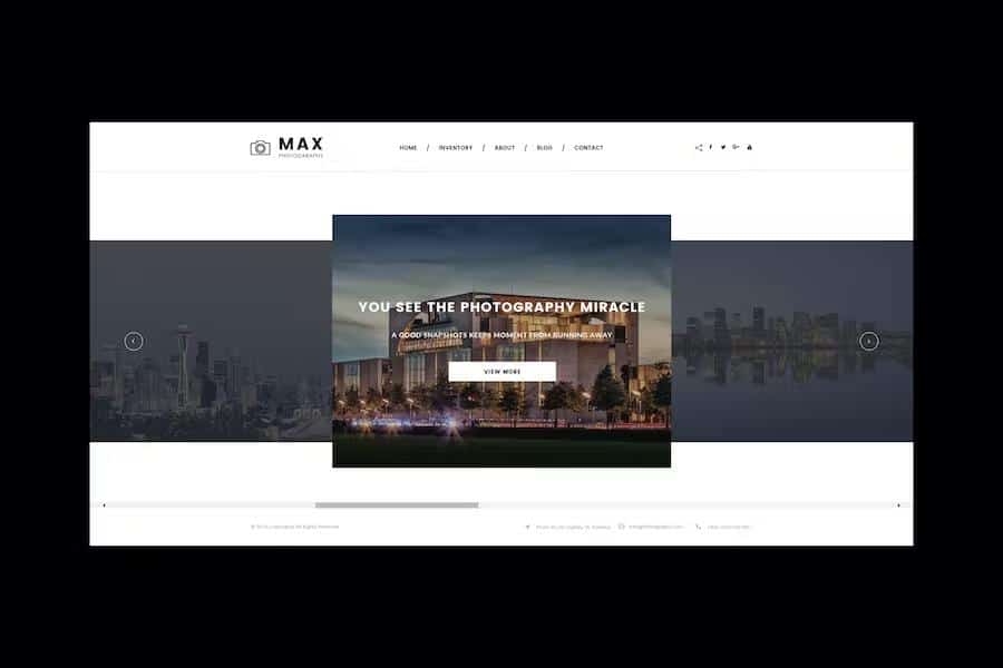 Max Photography - Photographer HTML Template
