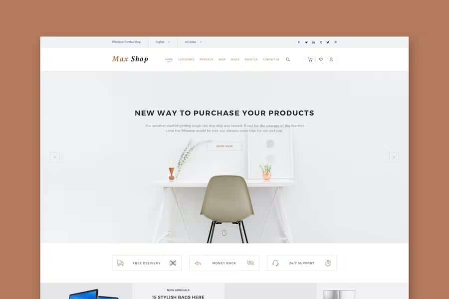 Max Shop - Ecommerce HTML Template