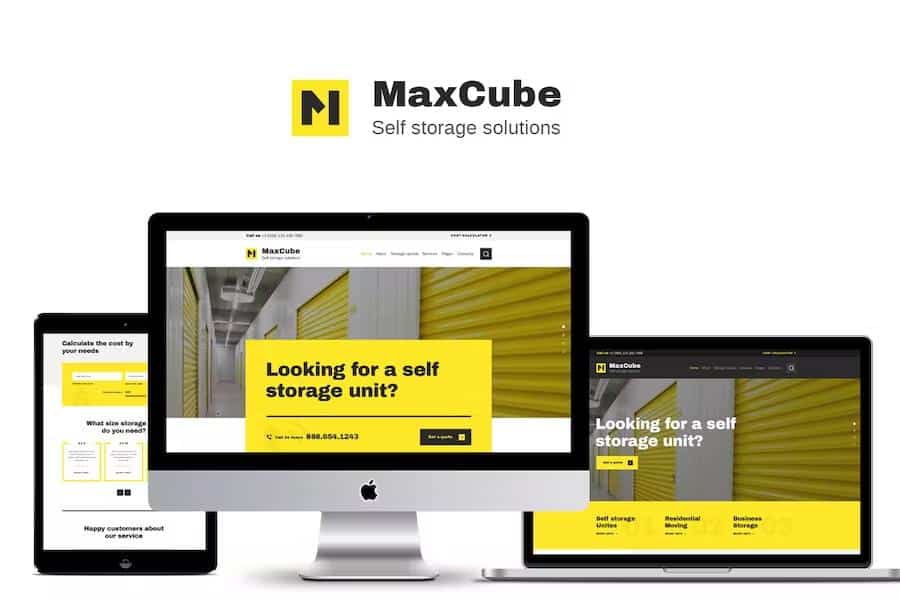 MaxCube - Moving & Self Storage Relocation Business WordPress Theme