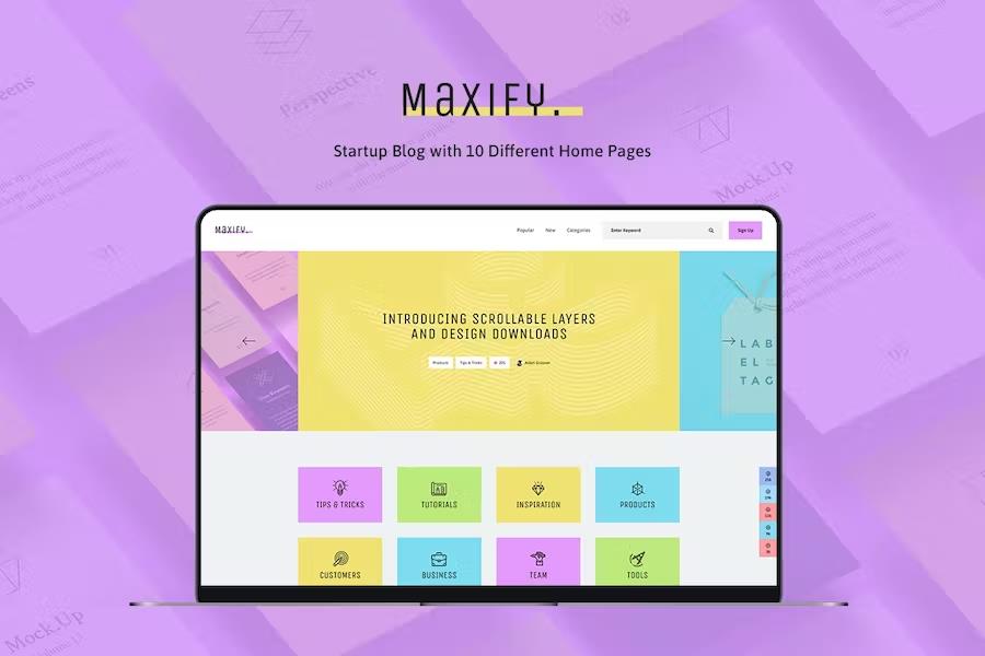 Maxify - Startup & Business News WordPress Blog Theme