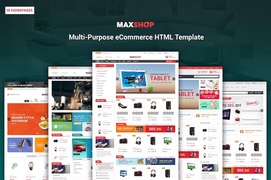 Maxshop - Responsive & Multi-Purpose eCommerce HTML Template
