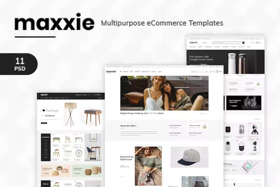 Maxxie - Multipurpose eCommerce PSD Template