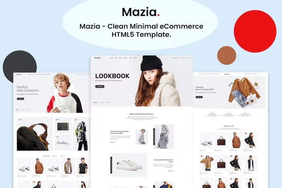 Mazia - Clean Minimal eCommerce HTML5 Template listing image