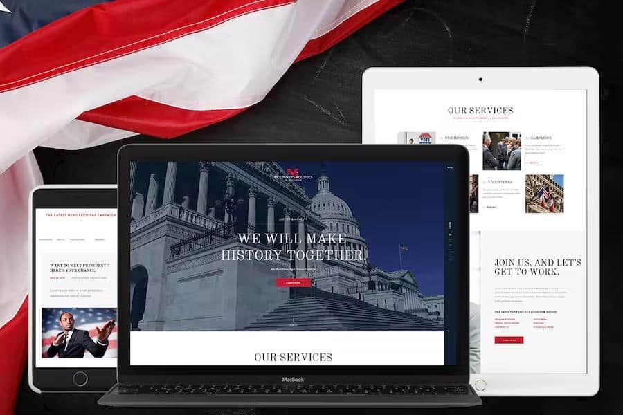 MCKinney's Politics - Elections Campaign & Social Activism WordPress Theme
