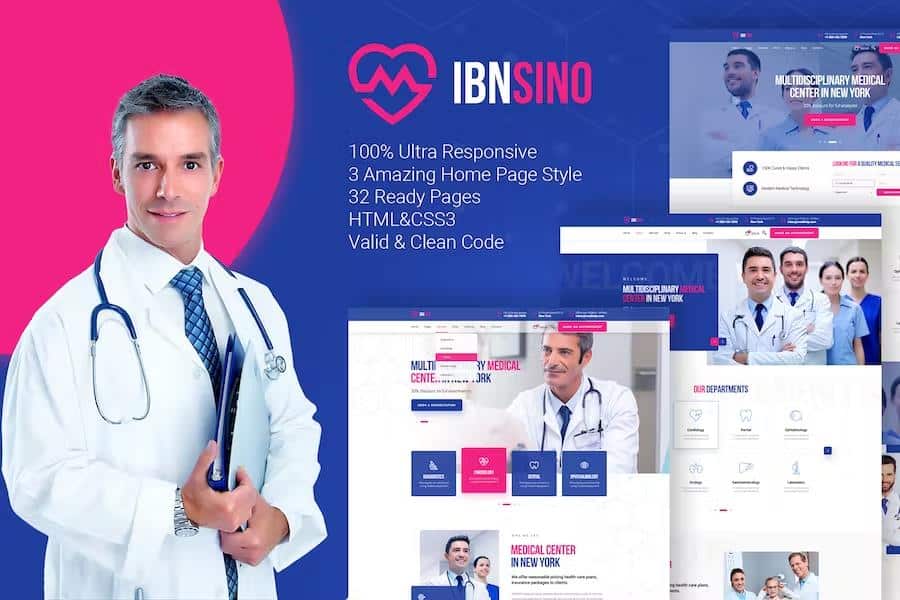IBNSINO Medical Center HTML Template