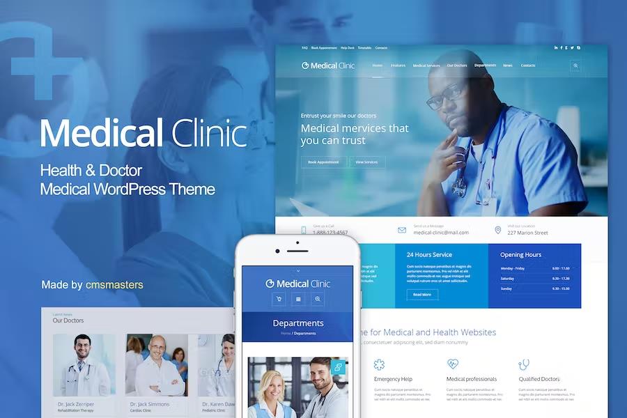 Medical Clinic - Doctor and Hospital Health WordPress Theme