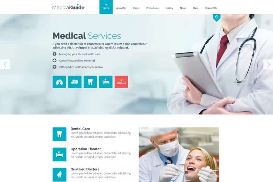 MedicalGuide Drupal Theme - Drupal