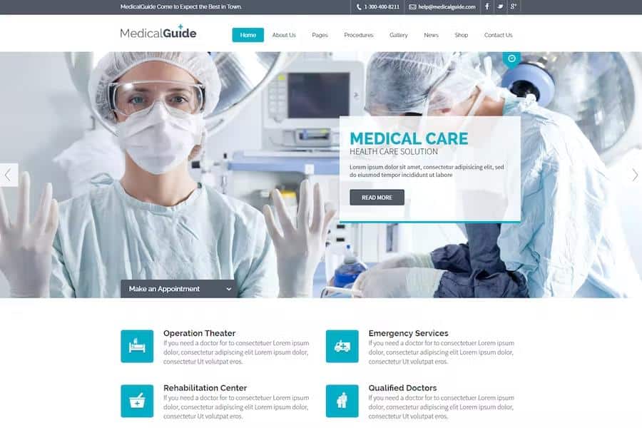 MedicalGuide - Responsive HTML Template listing image