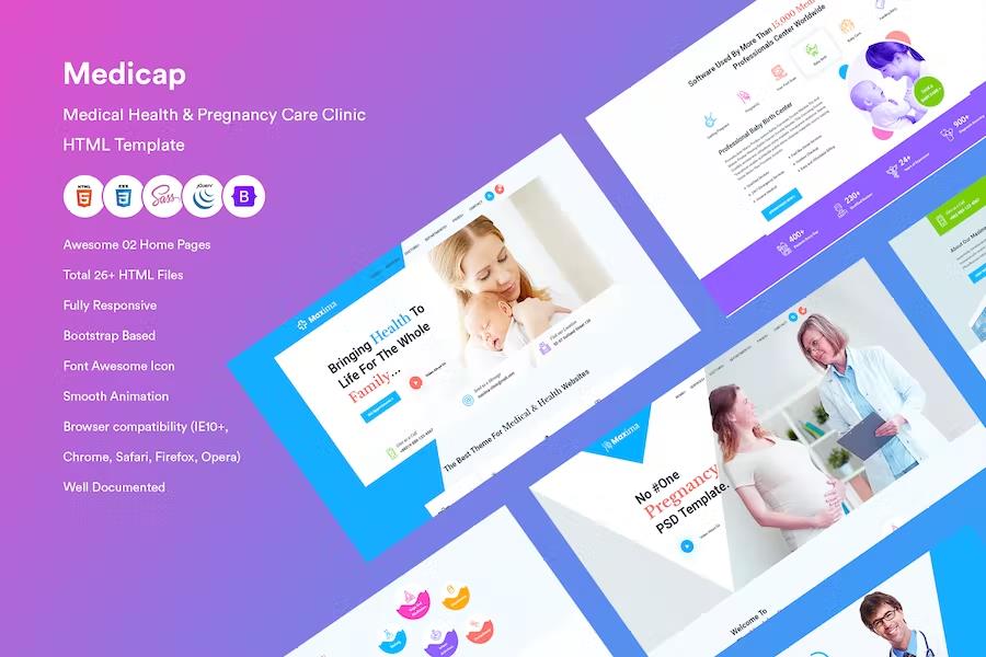 Medicap - Medical Health & Pregnancy Care Clinic HTML Template