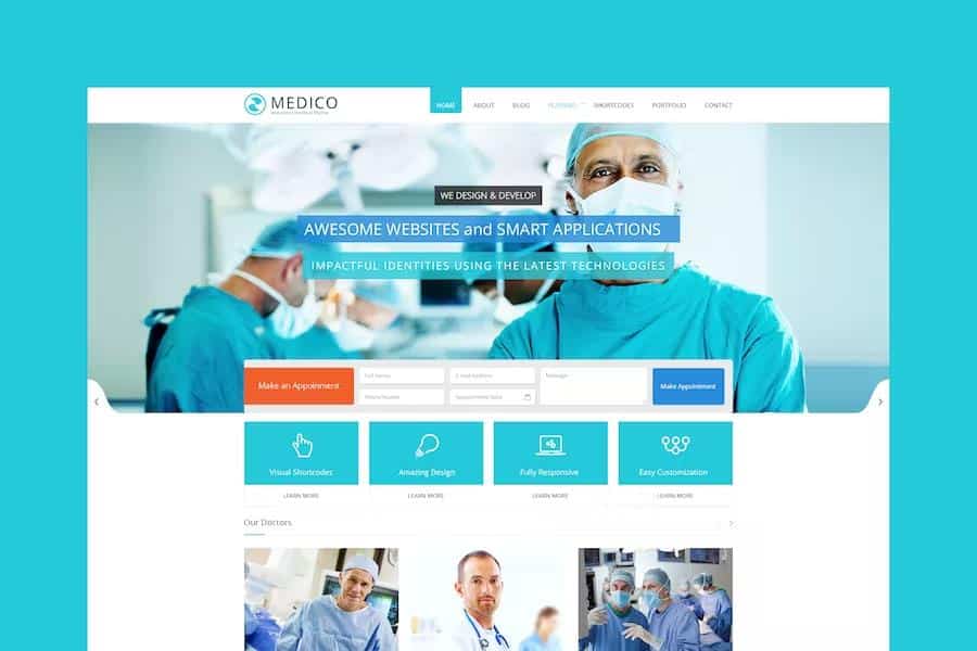 Preview image for Medico -Medical & Health HTML5 Template