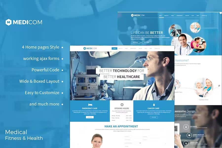 Medicom - Medical & Health Template