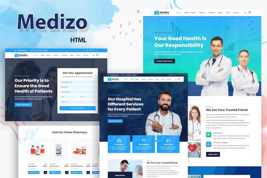 Medizo - Medical Health & Doctor Clinic HTML Template