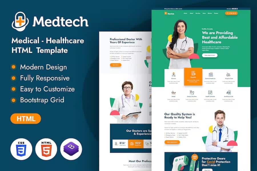 Medtech - HTML Template