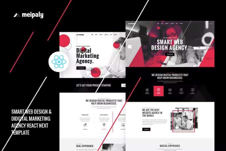 Meipaly - React Next Digital Services Agency Template
