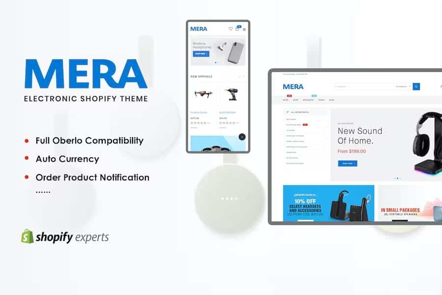 Mera - Electronics Responsive Shopify Theme
