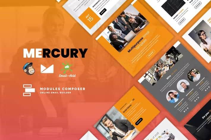 Mercury - Responsive Email for Agencies, Startups & Creative Teams with Online Builder