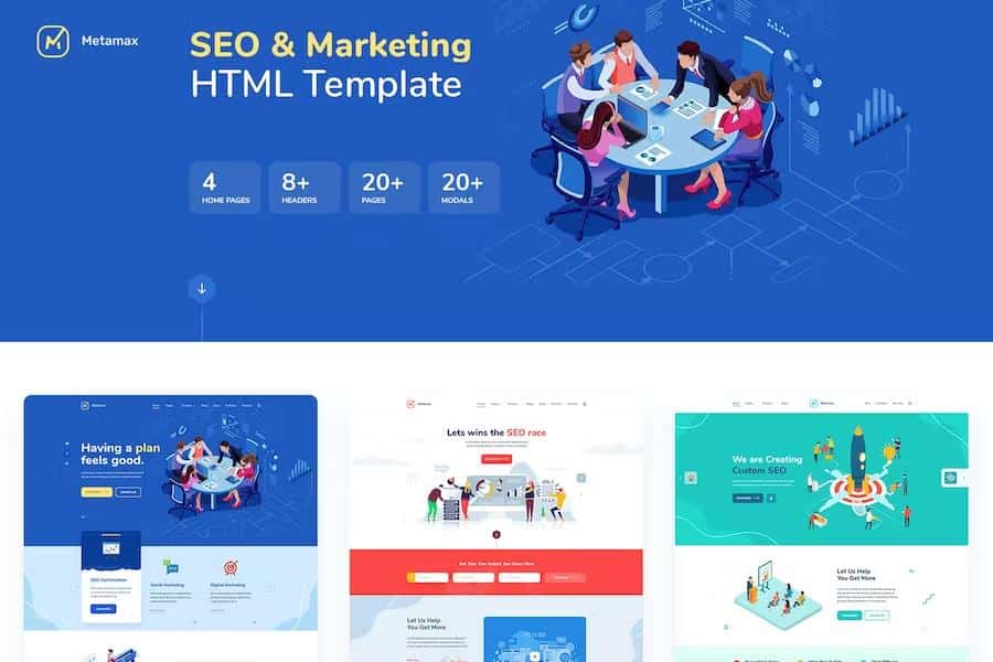 MetaMax - SEO and Marketing HTML Template