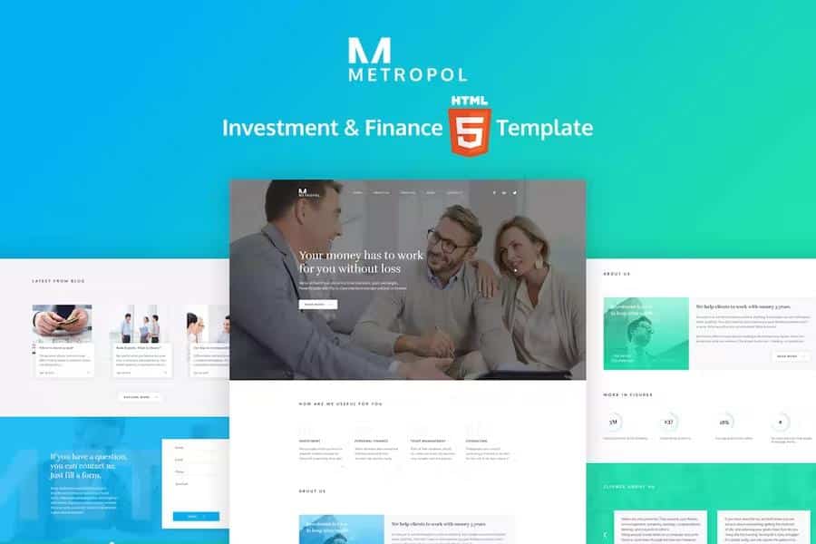 Metropol - Investment & Finance HTML Template