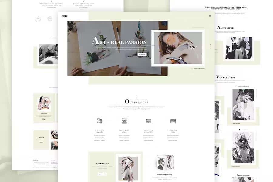 Mevo - Creative eCommerce HTML Template For Agency   Company   Studio