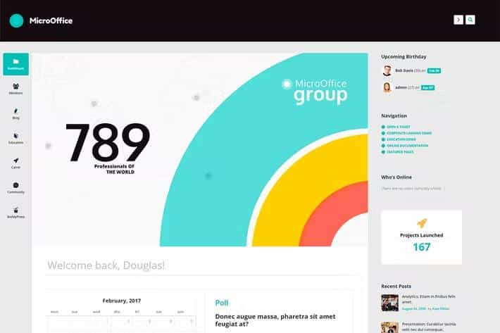 Micro Office - Intranet & Extranet HTML Template