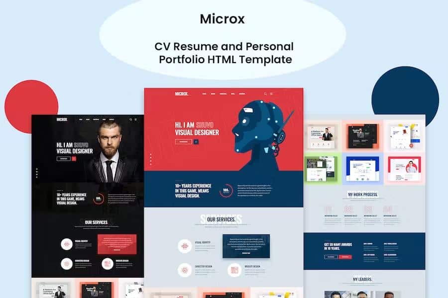 Microx - CV Resume and Personal Portfolio HTML5 Template
