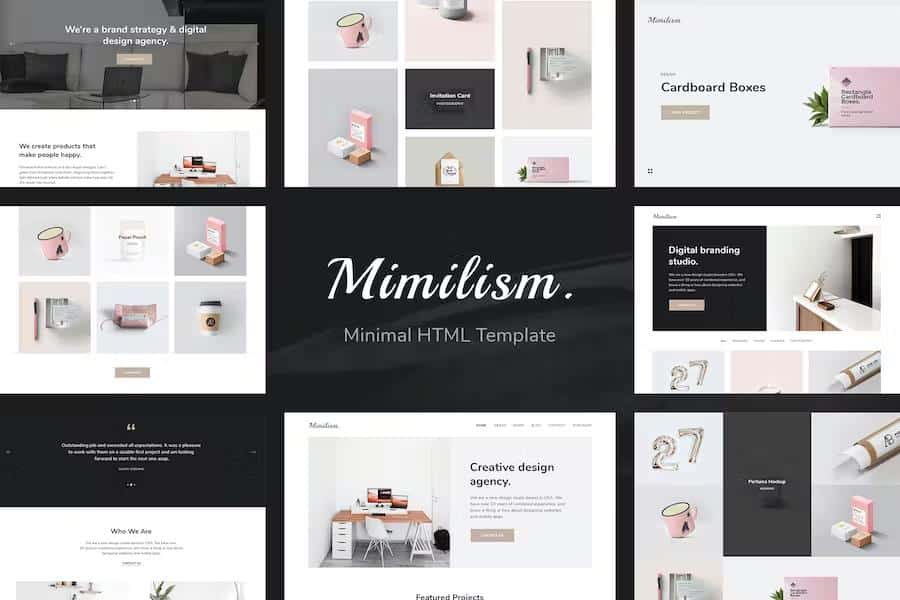 Mimilism - Clean & Minimal Portfolio HTML Template