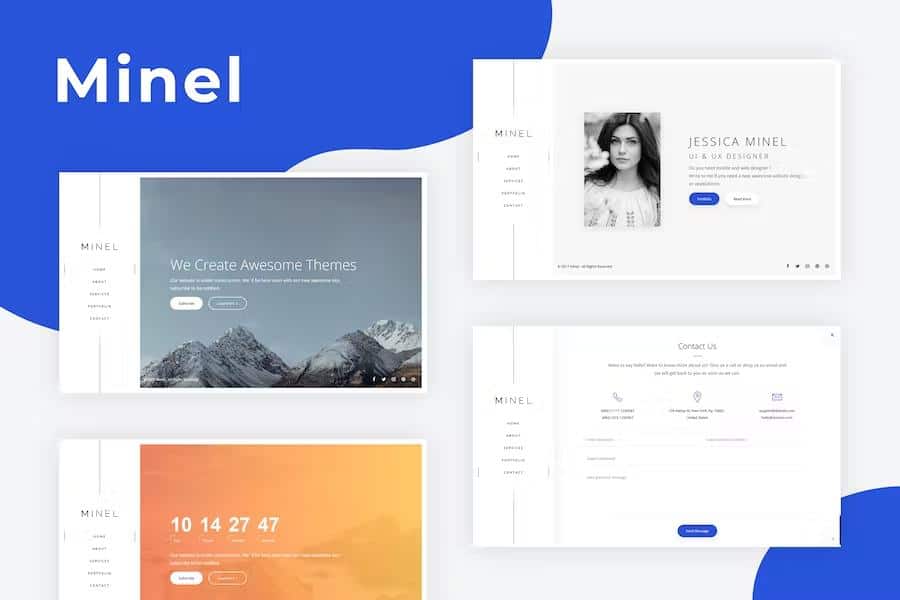 Minel - Responsive Minimal Site Template