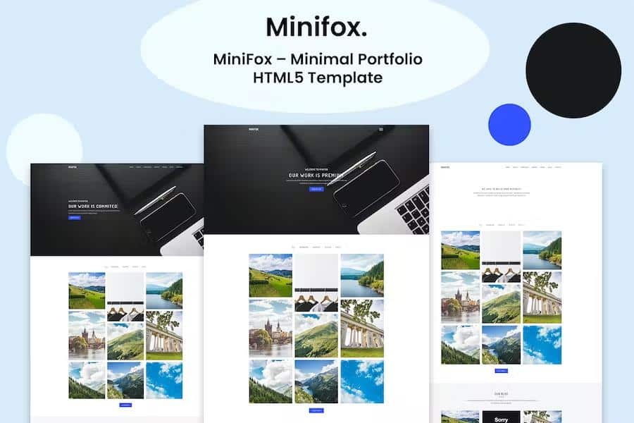 MiniFox - Minimal Portfolio Template