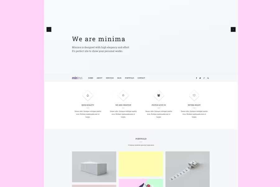 Minima - Creative & Professional Joomla Template