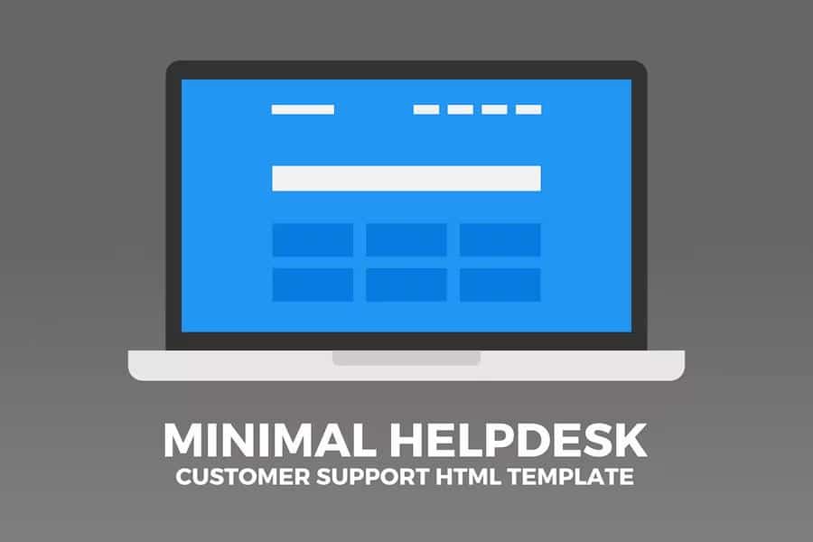Minimal Helpdesk - Customer Support HTML Template
