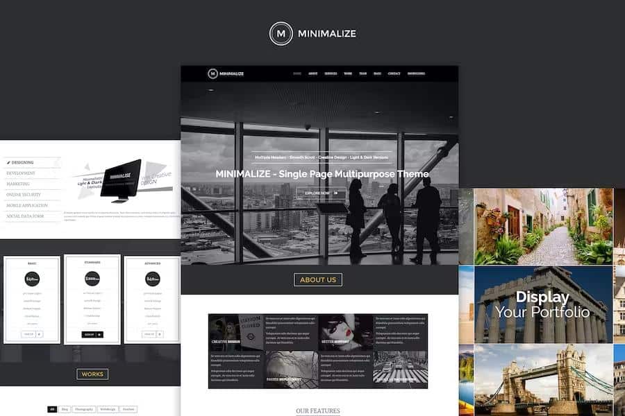 Minimalize - Multipurpose OnePage HTML Template